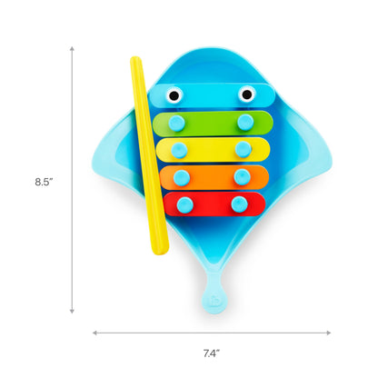 Munchkin® Bath Beats™ Bath Toy, Musical Set Includes Xylophone, Bath Drum & Shakers, Fun for