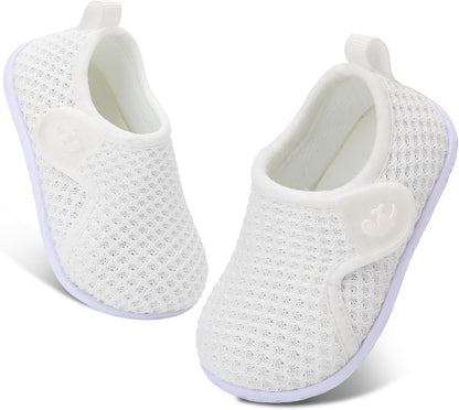 FEETCITY Baby Boys Girls First Walking Shoes Infant Sneakers Crib Shoes Breathable Lightweight Slip