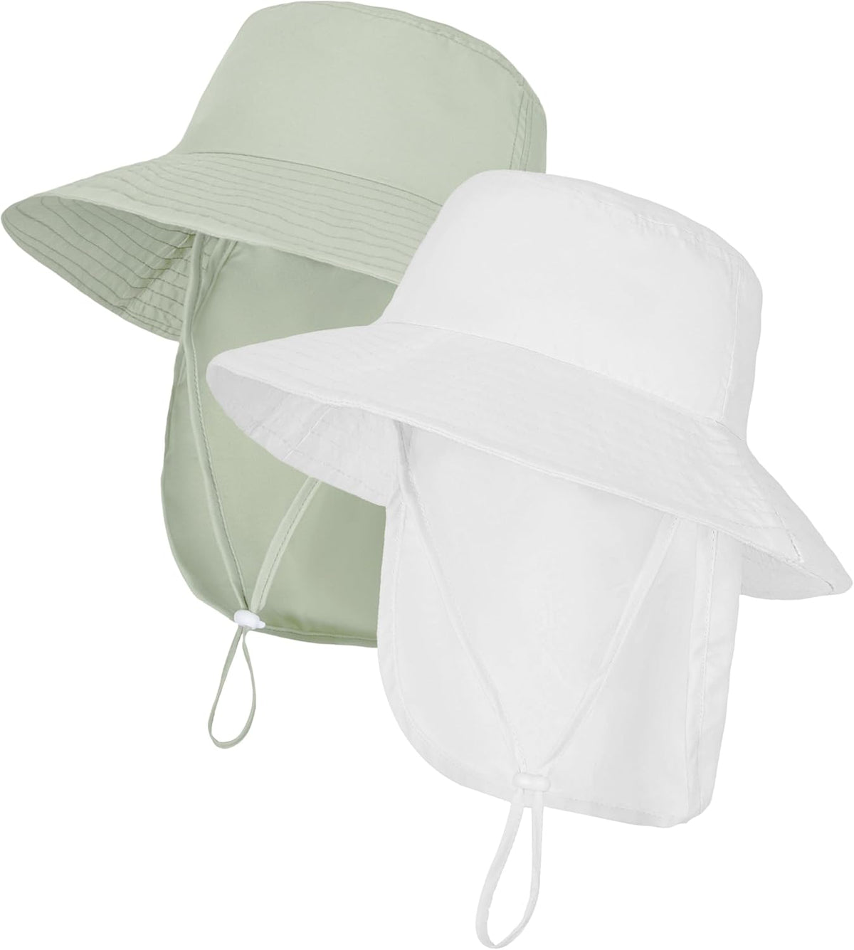 Baby Sun Hat Toddler Bucket Hats with Removable Neck Flap for Boys Girls Kids with Wide Brim Summer