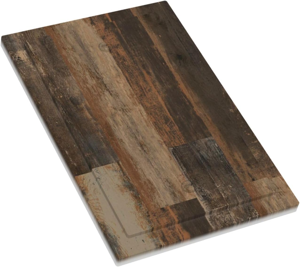 Rustic Brown Wood Grain Dark Oak Light Switch Cover Plate 1 Gang No Device Blank Electrical Wall