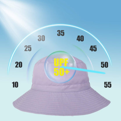 Baby Sun Hat Toddler Beach Swim Hats UPF 50+ Summer Bucket Hat Kids Infant Wide Brim Adjustable Sun