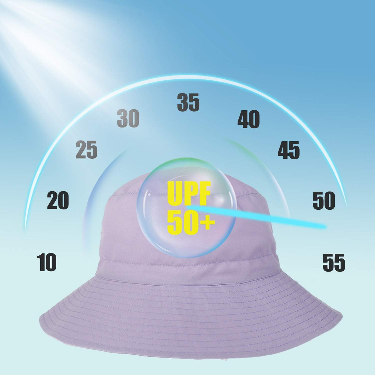 Baby Sun Hat Toddler Beach Swim Hats UPF 50+ Summer Bucket Hat Kids Infant Wide Brim Adjustable Sun