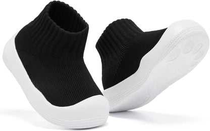 Eashi Baby Boy Girl Non-Skid Indoor Infant Walking Shoes Breathable Warm Elastic Sock Shoes with