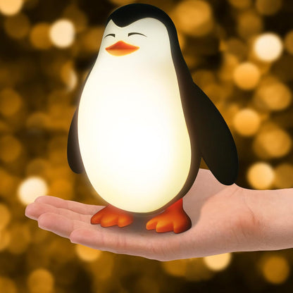 Tcamp Cute Penguin Night Light for Kids, 3 Level Dimmable Nursery Nightlight Lamp, Cute Silicone