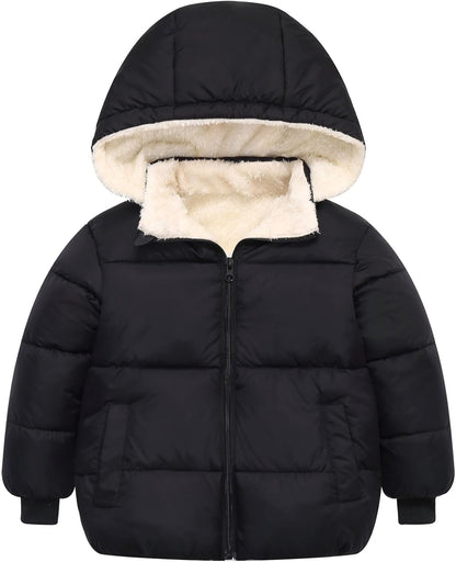 TUONROAD 1-6T Baby Girl Boy Winter Fleece Coats Toddler Warm Puffer Jackets Kids Down Alternative