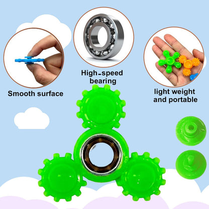 50 Pack Mini Fidget Spinner Toys,Stress Relief Sensory Toys,Birthday Gifts Party Favors for Kids