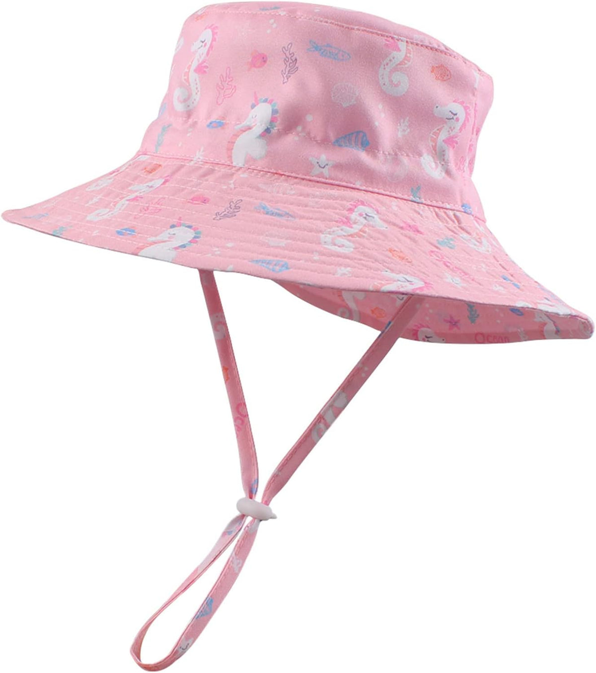 Peecabe Summer Baby Sun Hat for Boys Girls UPF 50+ Wide Brim Toddle Bucket Hat Adjustable Baby
