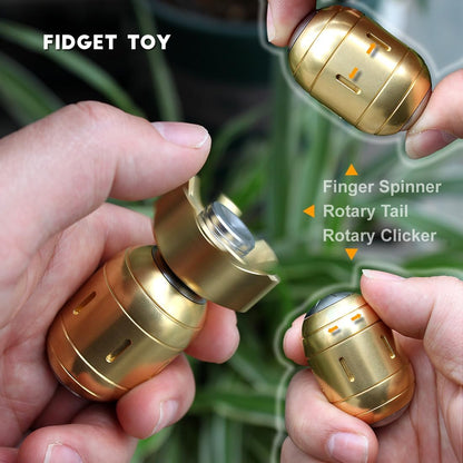Atomic Bomb Fidget Toys, Metal Fidget Spinners, 3 in 1 Executive Desk Toy, EDC Clicker, Office