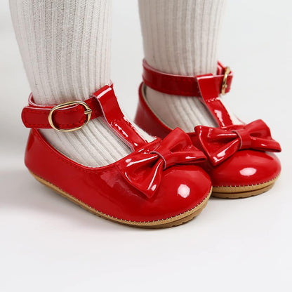 Baby Shoes Mary Jane Flats Non Slip Soft Sole Infant Toddler Sneakers First Walkers Party Christmas