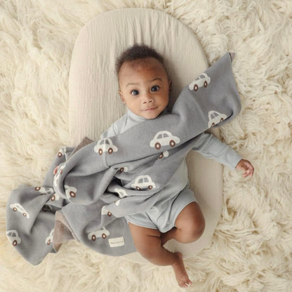 Baby Blanket for Boys 100% Cotton Buttery Soft Cozy Receiving Swaddle Crib Stroller Blanket for