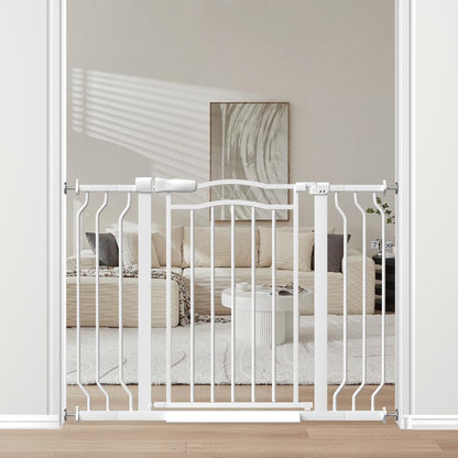 29.9-43.7 in Wide Baby Gate for Stairs Doorways, Auto Close Child Safety Gates Indoor for Dogs