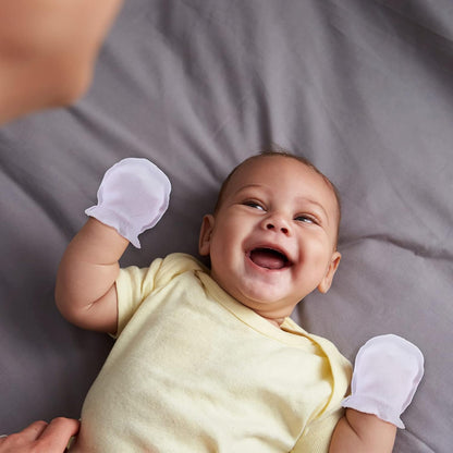 9 Pairs Newborn Baby Boys Girls Mittens 0-6 Months Infant Toddler Mittens No Scratch Solid Color