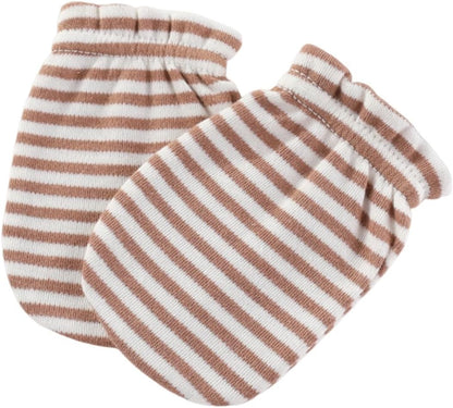 5 Pack Unisex New Born Boy Girls No Scratch Mittens Cotton Soft Baby Gloves Accessory 0-3 Months