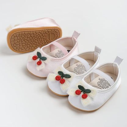 Baby Shoes Mary Jane Flats Non Slip Soft Sole Infant Toddler Sneakers First Walkers Party Christmas