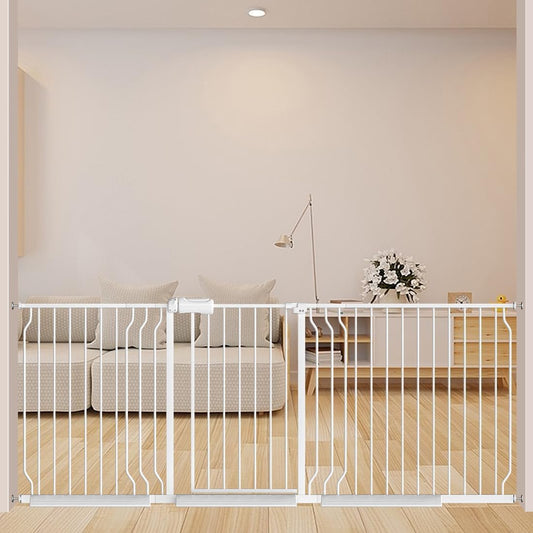 TSAYAWA Baby Gate Extra Wide Fits 71.5-85.8 inch Wide Opening - Dog Pet Gates for Doorways Stairs