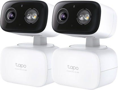 Tapo 2K 3MP Pan/Tilt Indoor/Outdoor Security Camera - Free Person/Baby Cry Detect & Motion Track