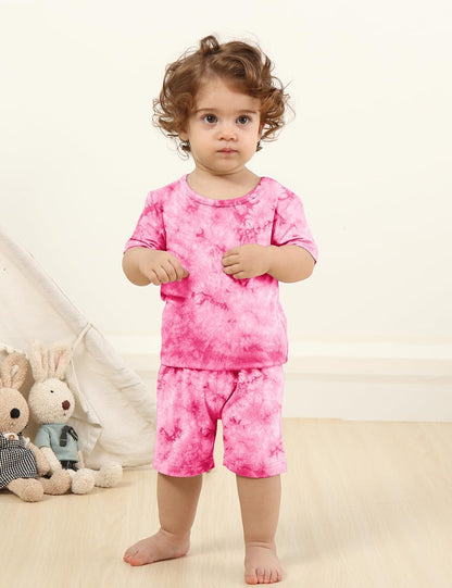 Jimonda Baby/Toddler Soft Sleepwear Short sleeve Kids Cool Pajama Outdoor 2-Piece Shirt&Shorts