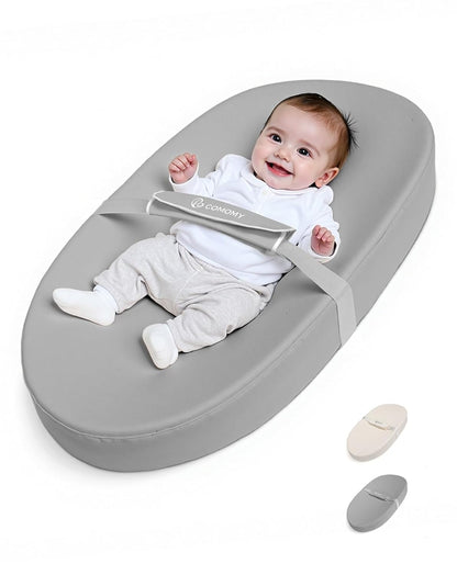 COMOMY Baby Changing Pad with Wipeable & Waterproof PU Cover, Contoured Diaper Changing Pad for