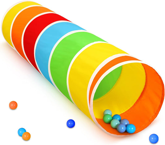 Kids Play Tunnel Tent for Toddlers, Colorful Pop Up Crawl Tunnel Toy for Baby or Pet with