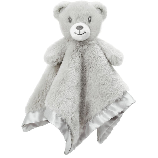 Bear Security Blanket Soft Minky Baby Lovey Animal Plush Blanket Unisex Lovie Gift for Toddler
