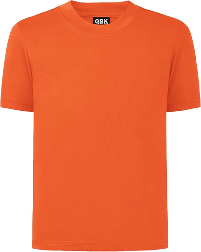 QBK 2T to Youth Neon Shirt Kids UPF 50+ Dry Fit Athletic Short Sleeve Rash Guard T Shirts for Boys