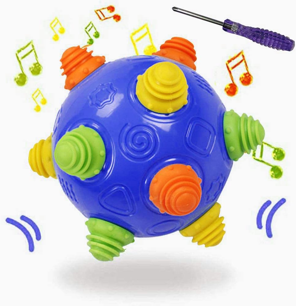 Toddler's Music Dancing Shake Ball - Move, Crawl, Bounce, Sensory Learning for Kids and Babies, Fun