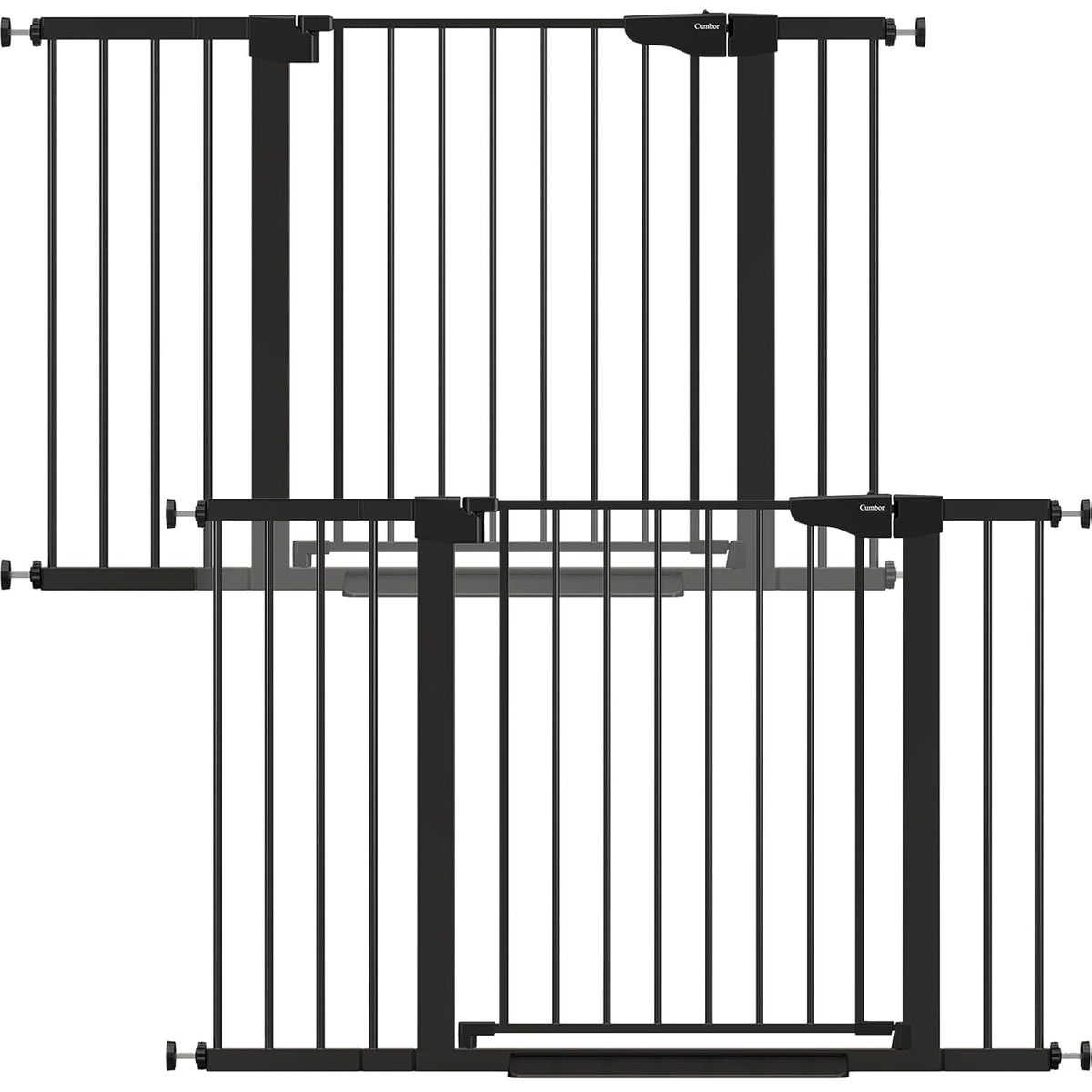 Cumbor 2 Pack 29.7"-48" Baby Gate for Stairs, Mom's Choice Awards Winner-Dog Gate for Doorways