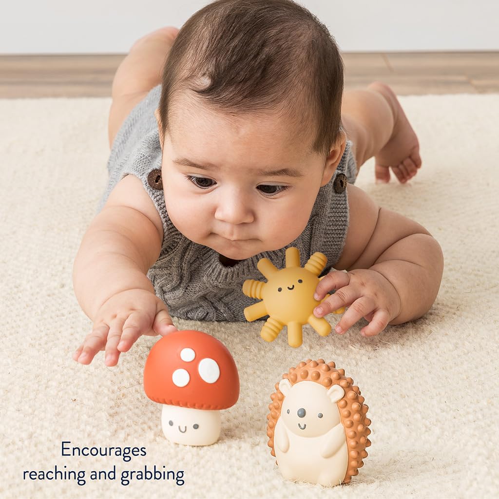 Itzy Ritzy Sensory Blocks Set, Baby Building Blocks 10-Piece, 0+ Months