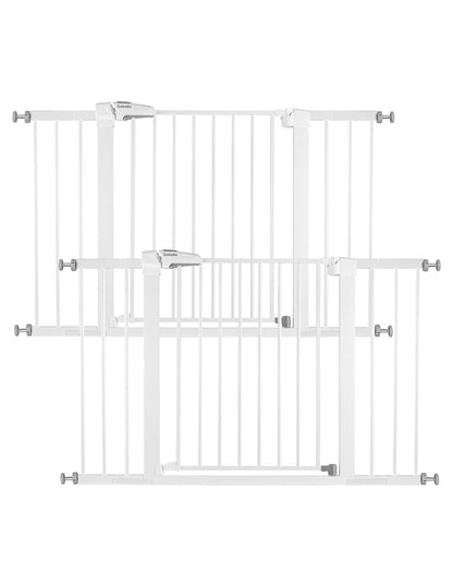 Babelio Baby Gate, 29-48 Inch Auto Close Pet Gate, Easy Install Pressure-Mounted Safety Gate, Extra