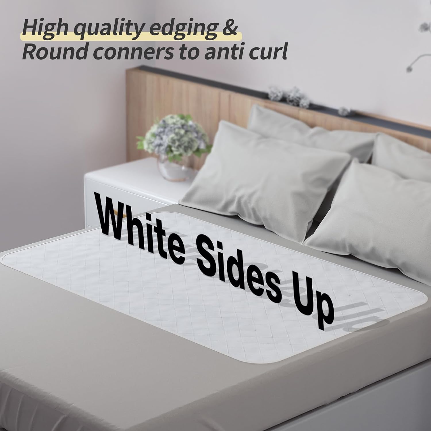 CoolShields Waterproof Bed Pads Incontinence 34'' x 36'' (2 Pack) Washable Reusable Bedwetting