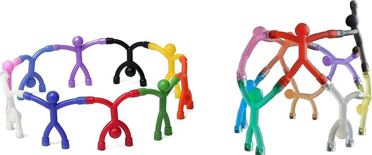 MAGMEN Classic Magnetic Fidget Toy Figures for Kids 3-8 & Toddlers |20 Mix Colors Multipurpose