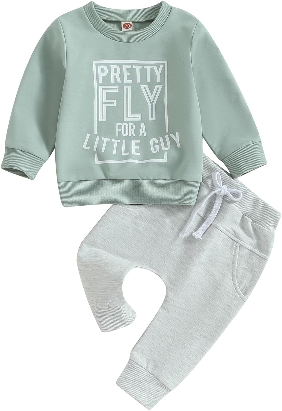 Baby Boy Clothes Fall 6 12 18 24 Months Football Long Sleeve Pullover Tops & Pant Sets Toddler