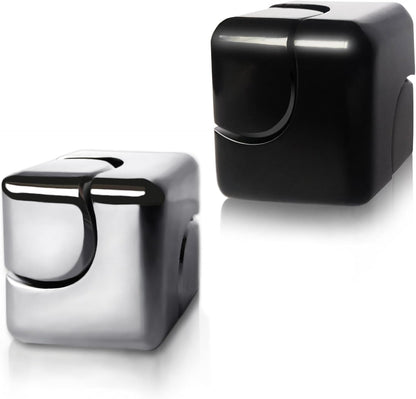 2pc Fidget Spinner Toys Cube Adults, Easter Basket Stuffers for Teens Metal EDC Cool Desk Gadgets