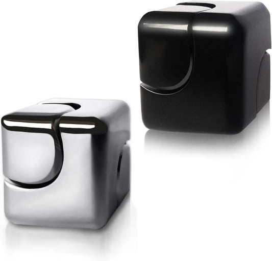 2pc Fidget Spinner Toys Cube Adults, Easter Basket Stuffers for Teens Metal EDC Cool Desk Gadgets