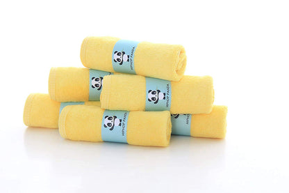 HIPHOP PANDA Baby Washcloths, Rayon Made from Bamboo - 2 Layer Ultra Soft Absorbent Newborn Bath