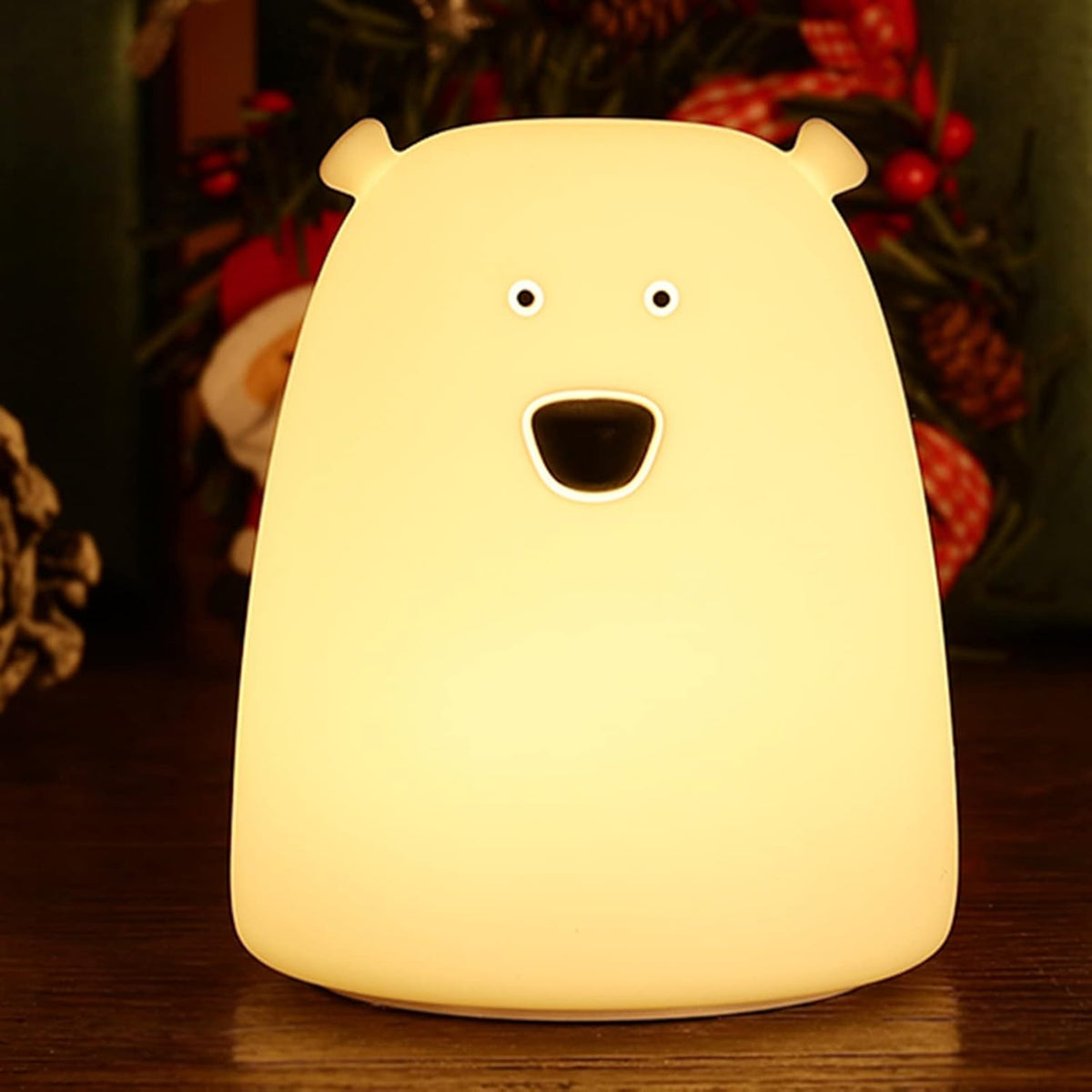 ZKLiLi Night Light for Kids, Cute Night Lamp Battery Powered Night Light for Kids Silicone Soft LED