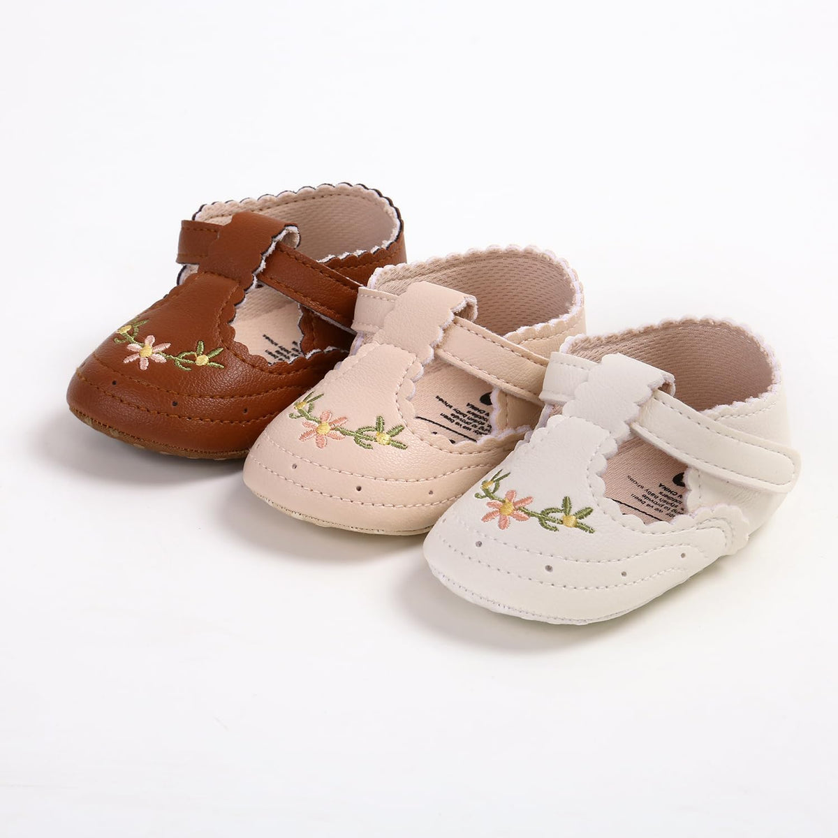 Baby Shoes Mary Jane Flats Non Slip Soft Sole Infant Toddler Sneakers First Walkers Party Christmas