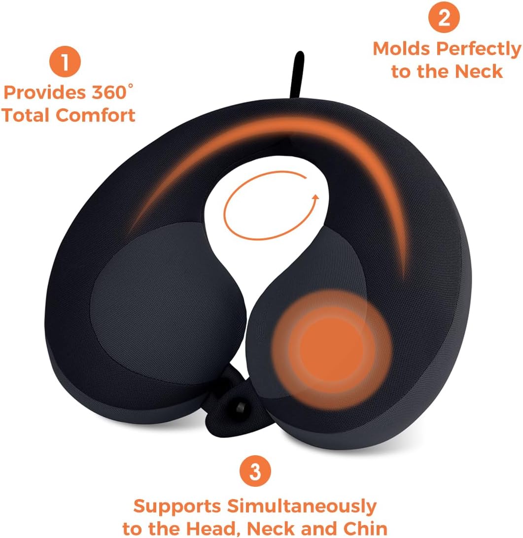 INFANZIA Kids Chin Supporting Travel Neck Pillow, Helps Support Head and Neck, Comfortably Designed