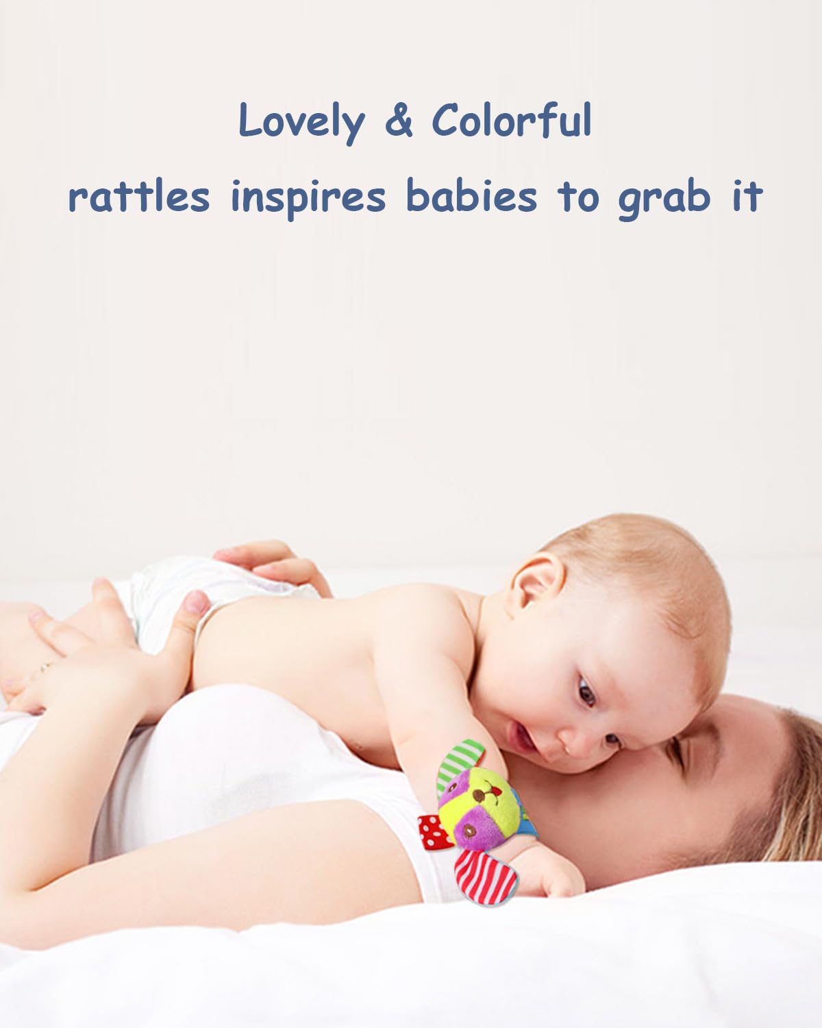 Soft Baby Rattle Toys Foot Finder Socks Wrists Rattles, Ankle Leg Hand Arm Bracelet Activity
