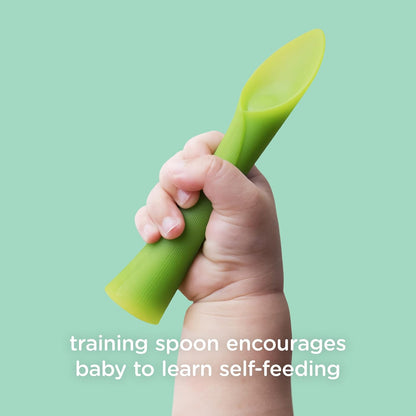 Olababy Baby and Children's Spoon (Training, Set of 2) - Flexible Learning Spoon for Complementary