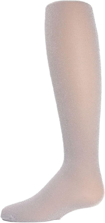 MeMoi Shining Star Shimmer Tights for Girls, Ultra Soft and Lightweight Opaque Girl Tights - Sizes