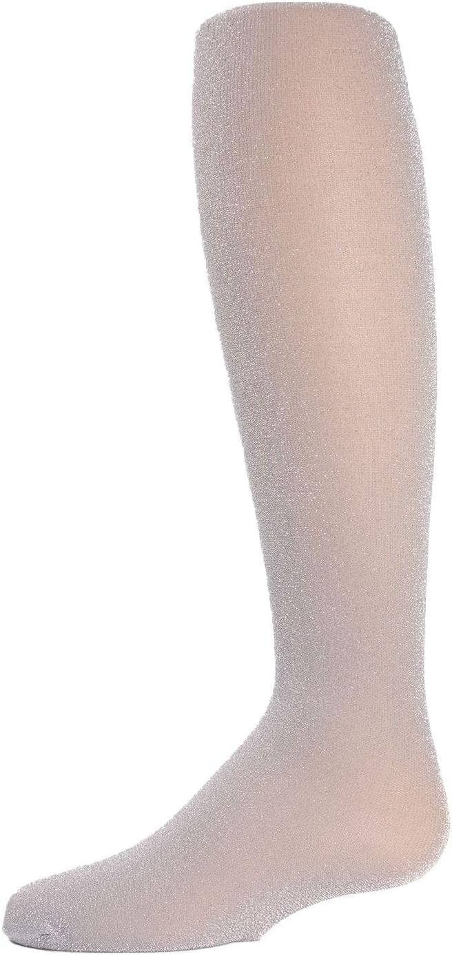 MeMoi Shining Star Shimmer Tights for Girls, Ultra Soft and Lightweight Opaque Girl Tights - Sizes