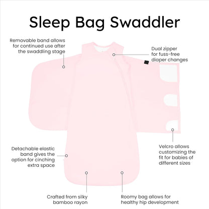 KYTE BABY Unisex Rayon Made from Bamboo Sleep Bag Swaddler for Babies, 1.0 Tog