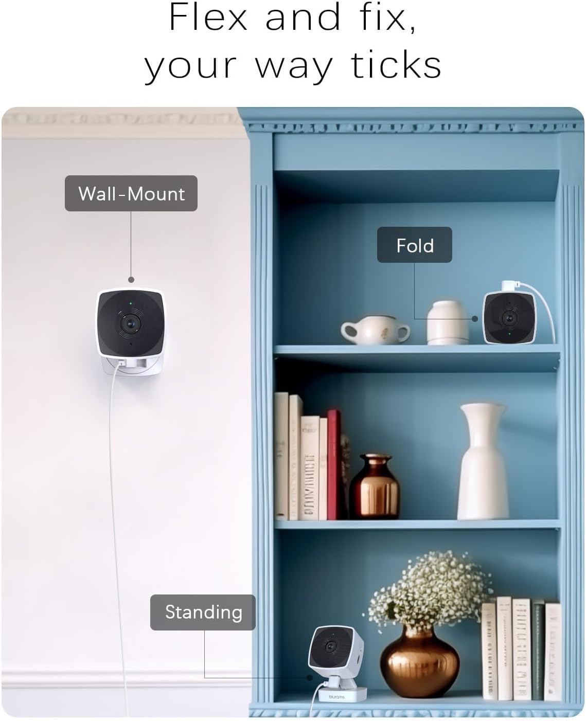 blurams 5GHz Cameras for Home Security, 2K Security Camera Indoor, Pet Camera with Phone App