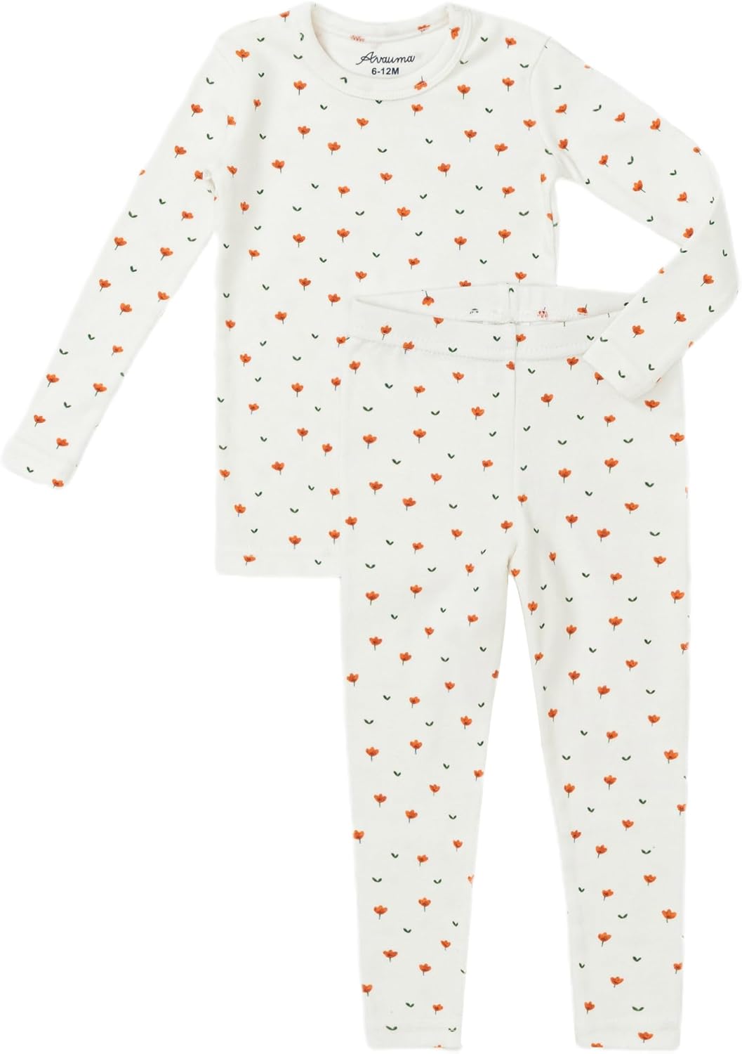 AVAUMA Baby Boys Girls Pajama Set 6M-7T Kids Cute Toddler Snug fit Pattern Design Pjs Cotton