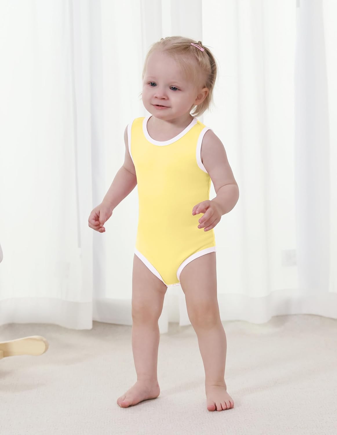 Baby Boy Girl Pajamas Toddler Infant Unisex Sleeveless Sleep Bodysuit Sleepwear Newborn Snap Snug