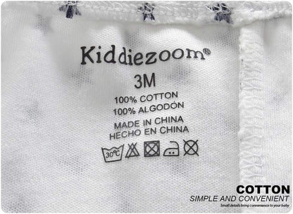 Unisex Newborn Baby Cotton 4-Pack Pants Embroidery Pringting Casual Leggings 0-24 Months for Boys