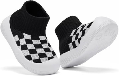 Eashi Baby Boy Girl Non-Skid Indoor Infant Walking Shoes Breathable Warm Elastic Sock Shoes with