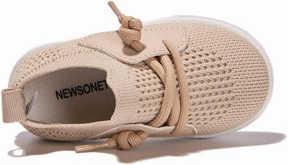 Newsonet Baby Shoes Boys Girls First Walking Breathable Non Slip Walker Sneakers Soft Sole 6 9 12