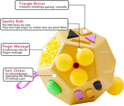 12 Sided Cube Toys,Fidget Toys Relief Stress and Anxiety Depression Anti for Kids and Adults with
